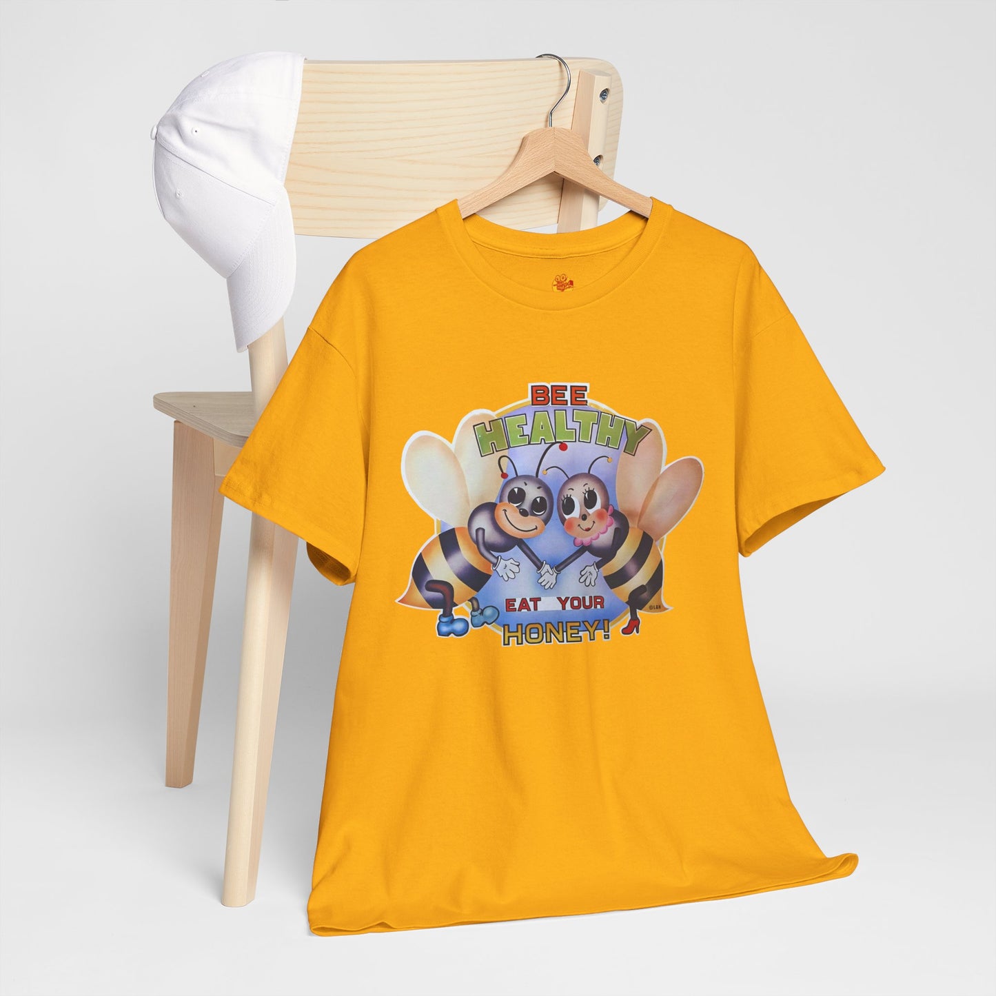Bee Healthy Eat Your Honey Fight Club Brad Pitt Tyler Durden Unisex Heavy Cotton Tee