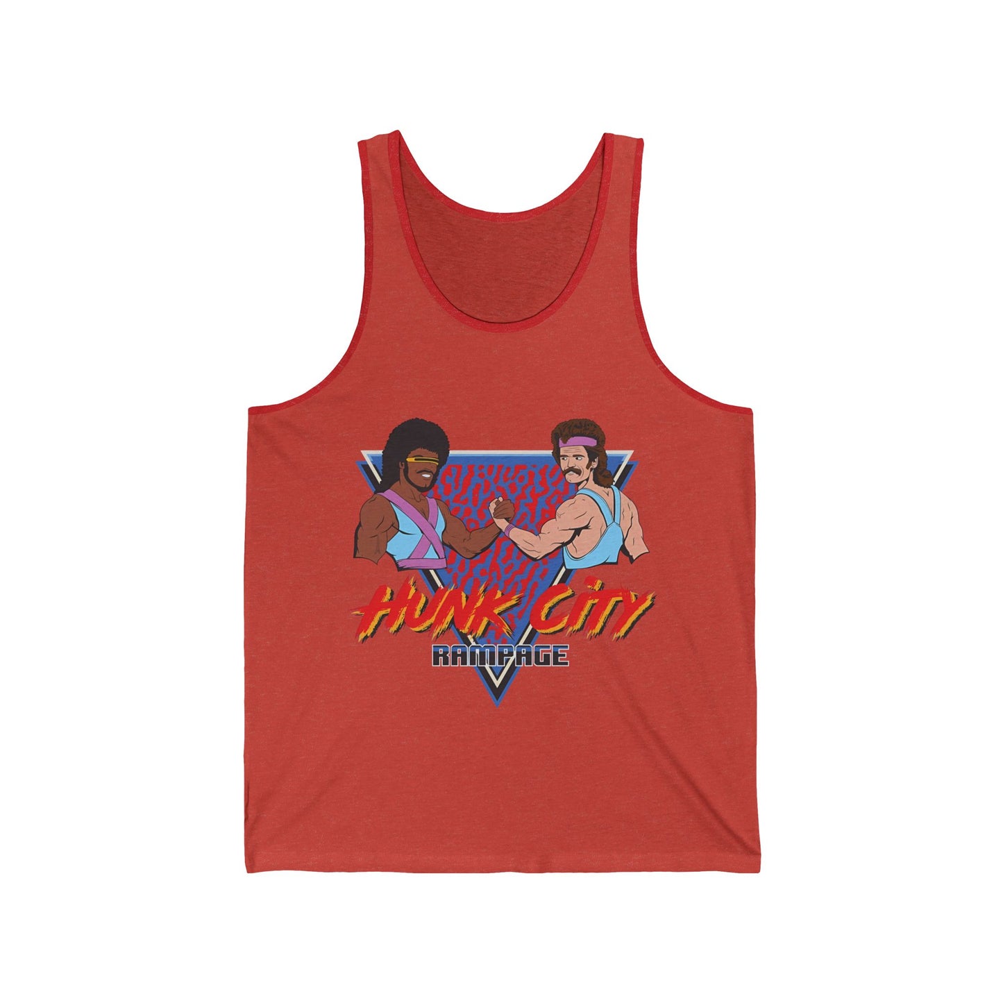 Hunk City Rampage Minecraft Jason Momoa Unisex Jersey Tank