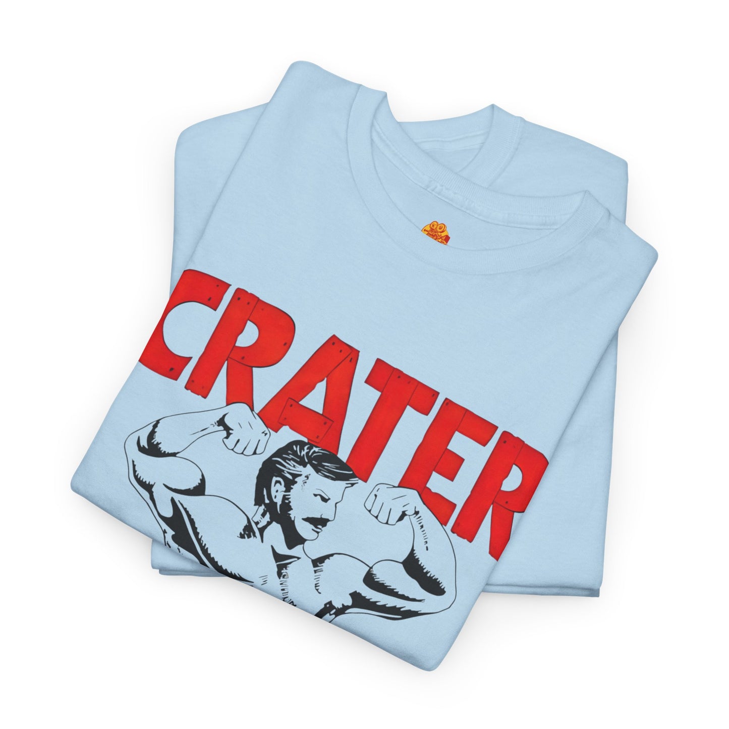 Crater Gym T-Shirt Lou Love Lies Bleeding Red Unisex Heavy Cotton Tee