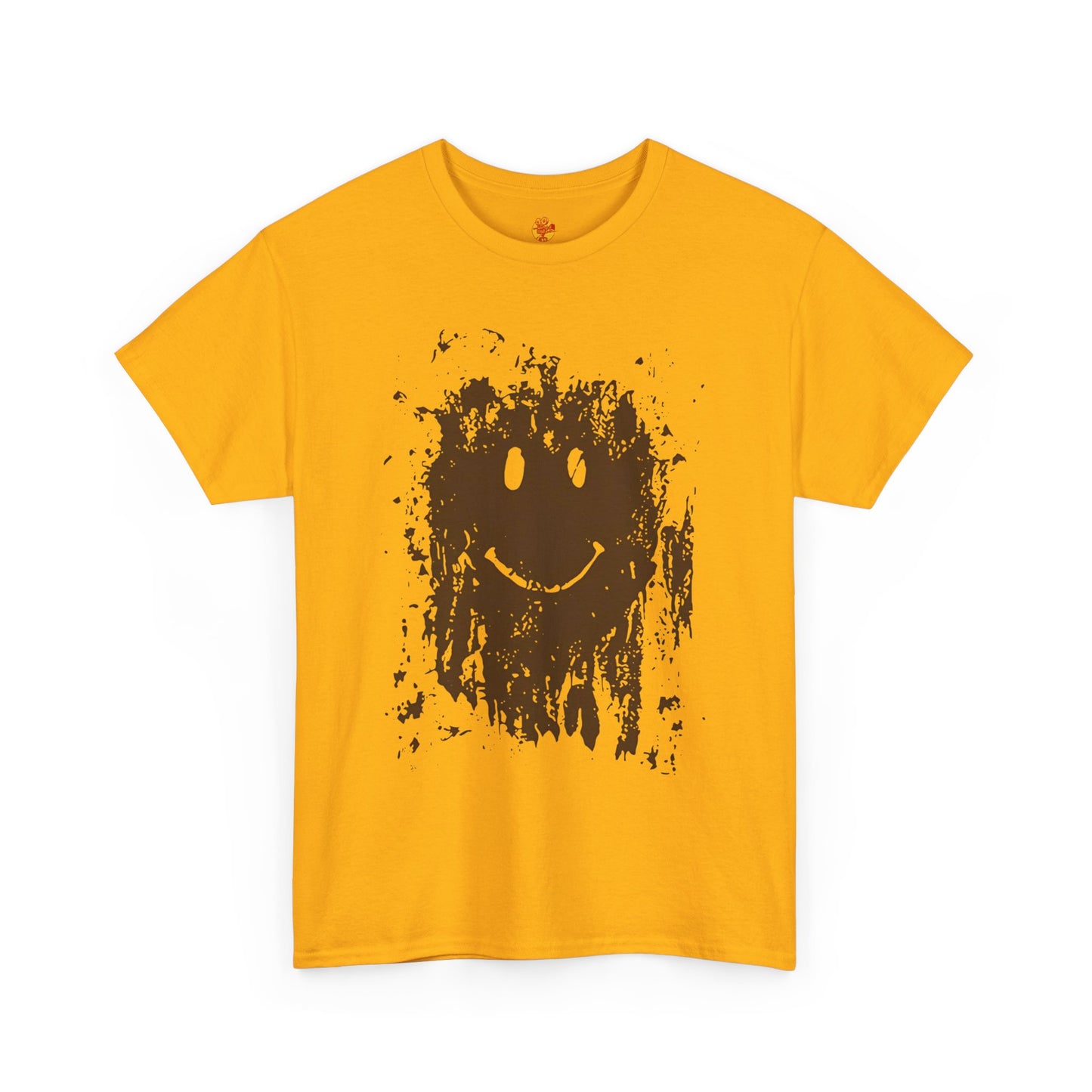 Mud Smiley Face Forrest Gump Tom Hanks Unisex Heavy Cotton Tee