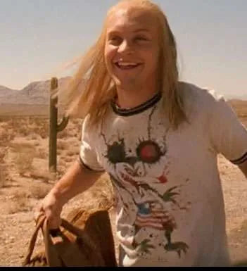 Fear and Loathing in Las Vegas Crazy Tobey Maguire Micky Hitchhiker Unisex Cotton Ringer T-Shirt