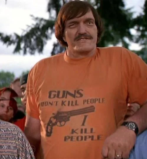 Guns Don’t Kill People I Kill People T-Shirt Mr. Larson Happy Gilmore Unisex Heavy Cotton Tee