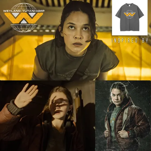 Weyland Yutani Corp Alien Romulus Cailee Spaeny Rain Carradine Unisex Heavy Cotton Tee