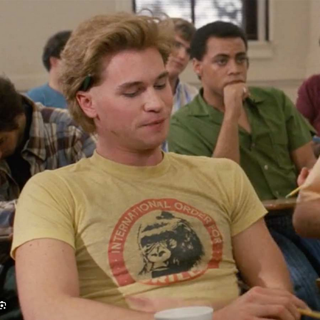Real Genius International Order for Gorillas Chris Knight Val Kilmer Unisex Heavy Cotton Tee