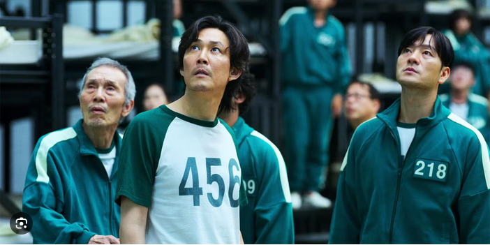 Squid Game 456 Number Jung-jae Lee Gi-hun Seong Unisex 3\4 Sleeve Baseball Tee