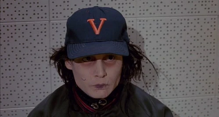 V Embroidered Cap Edward Scissorhands Johnny Deep Classic Dad Cap