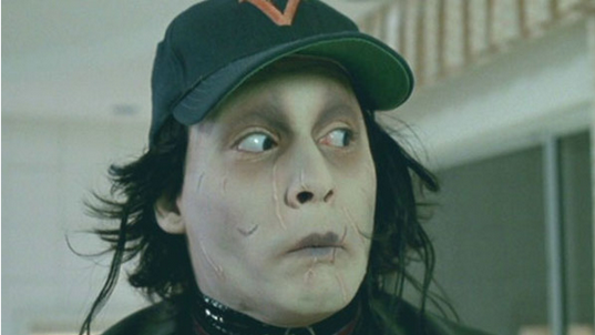 V Embroidered Cap Edward Scissorhands Johnny Deep Classic Dad Cap