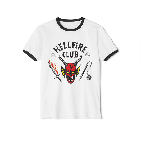 Stranger Things Hellfire Club Unisex Cotton Ringer T-Shirt