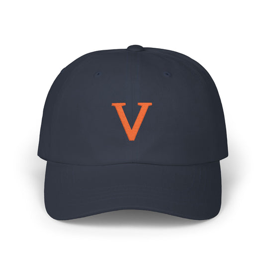 V Embroidered Cap Edward Scissorhands Johnny Deep Classic Dad Cap