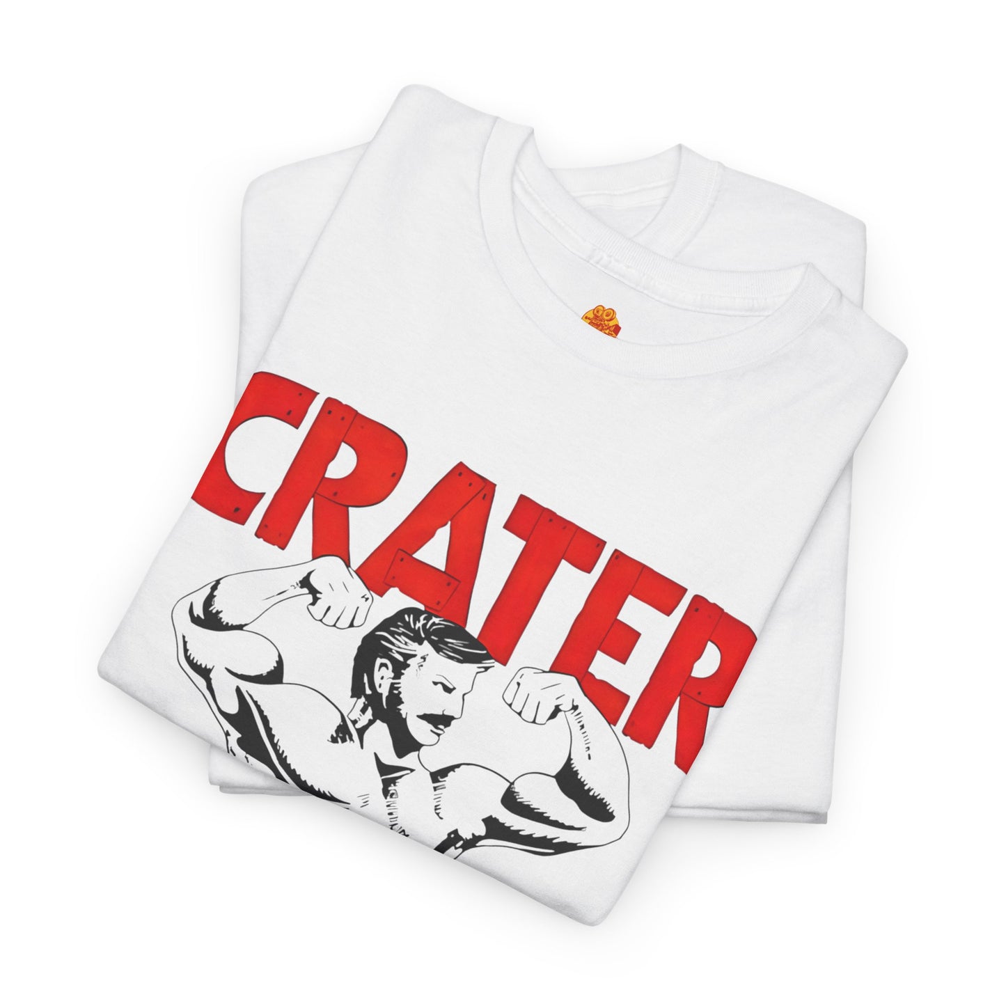 Crater Gym T-Shirt Lou Love Lies Bleeding Red Unisex Heavy Cotton Tee