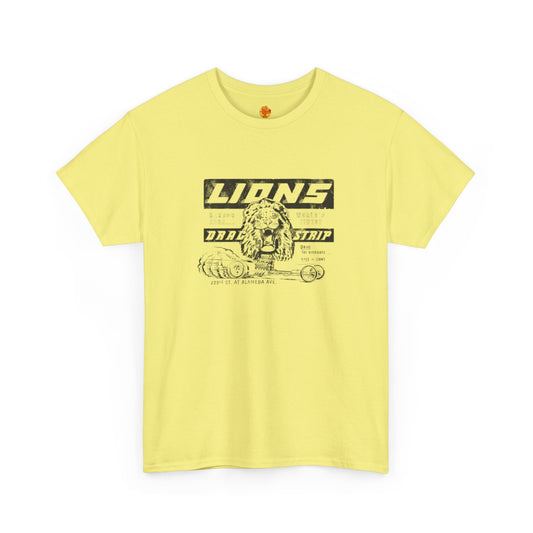 Lions Drag Strip Once Upon a Time in Hollywood Champion Brad Pitt Cliff Booth Unisex Heavy Cotton Tee