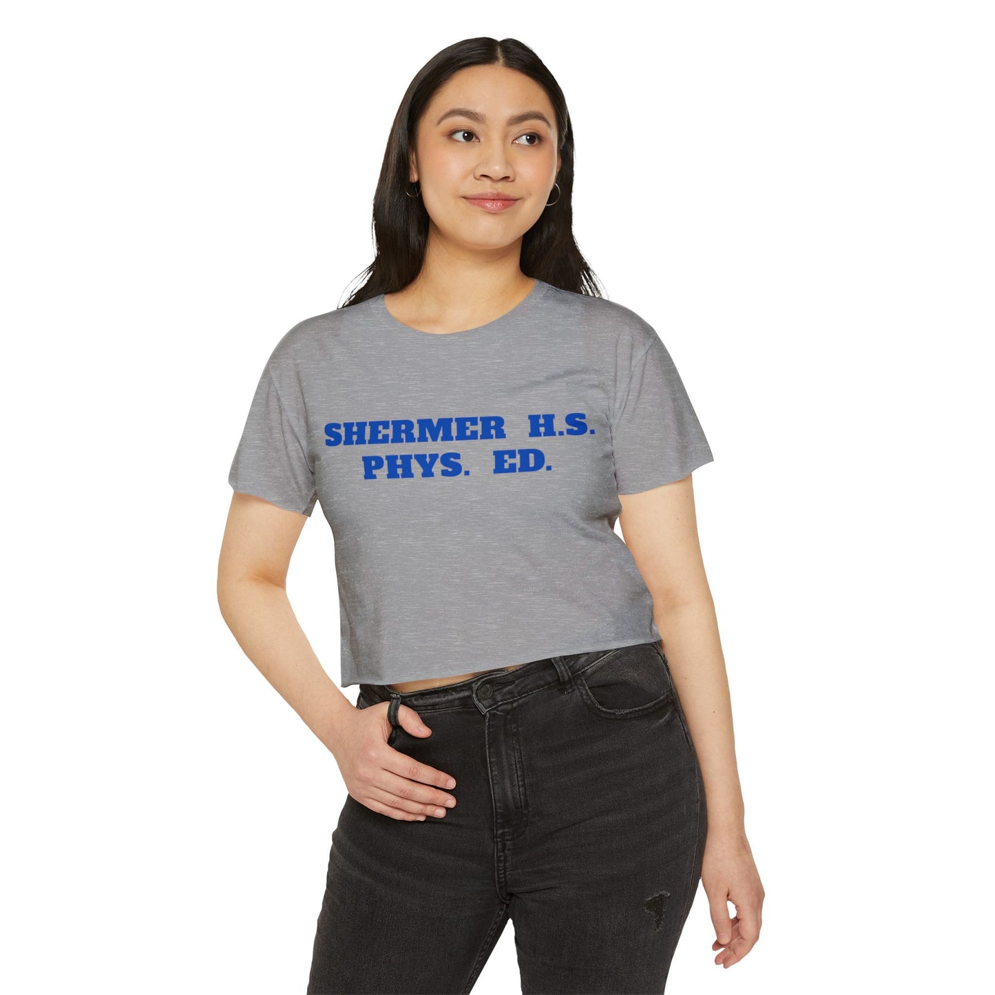Weird Science Kelly LeBrook Shermer High School Women's Festival Crop Top