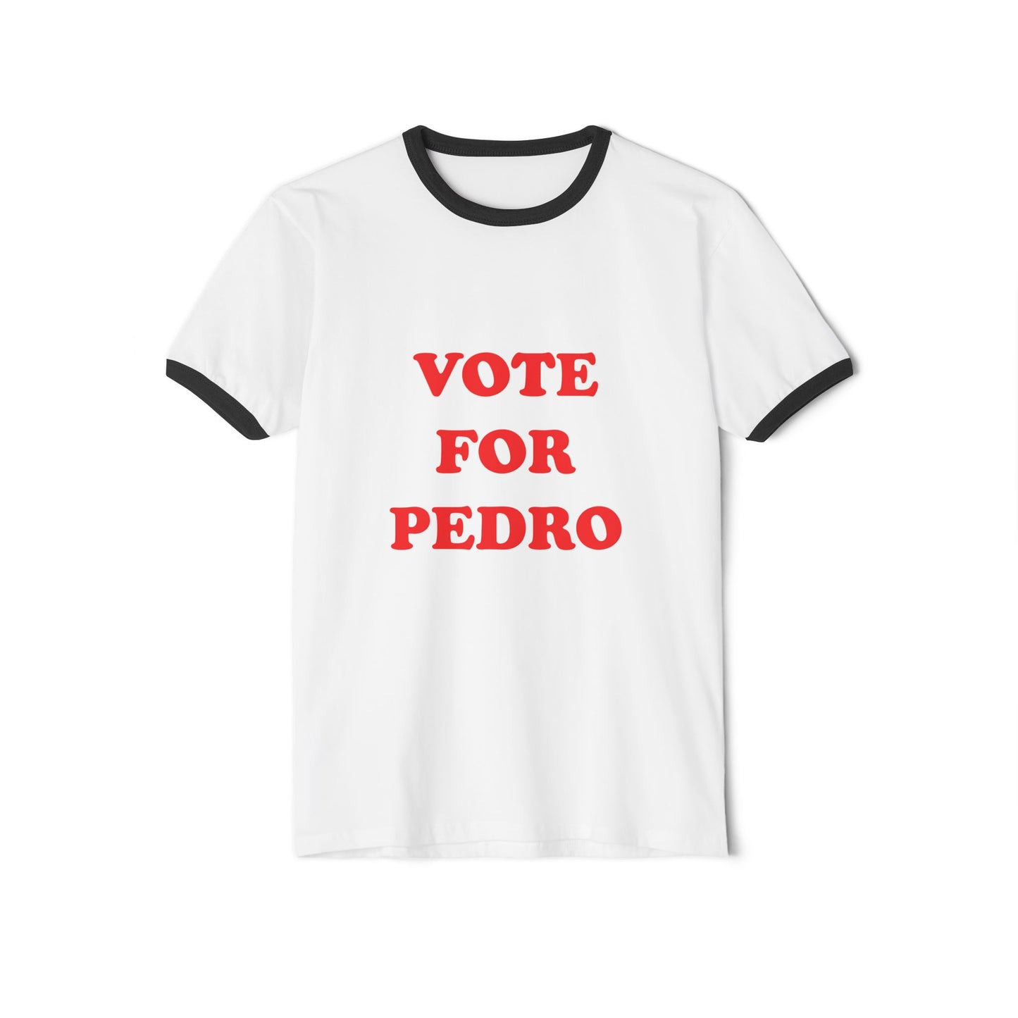 Napoleon Dynamite 2004 Vote For Pedro Jon Heder Unisex Cotton Ringer T-Shirt