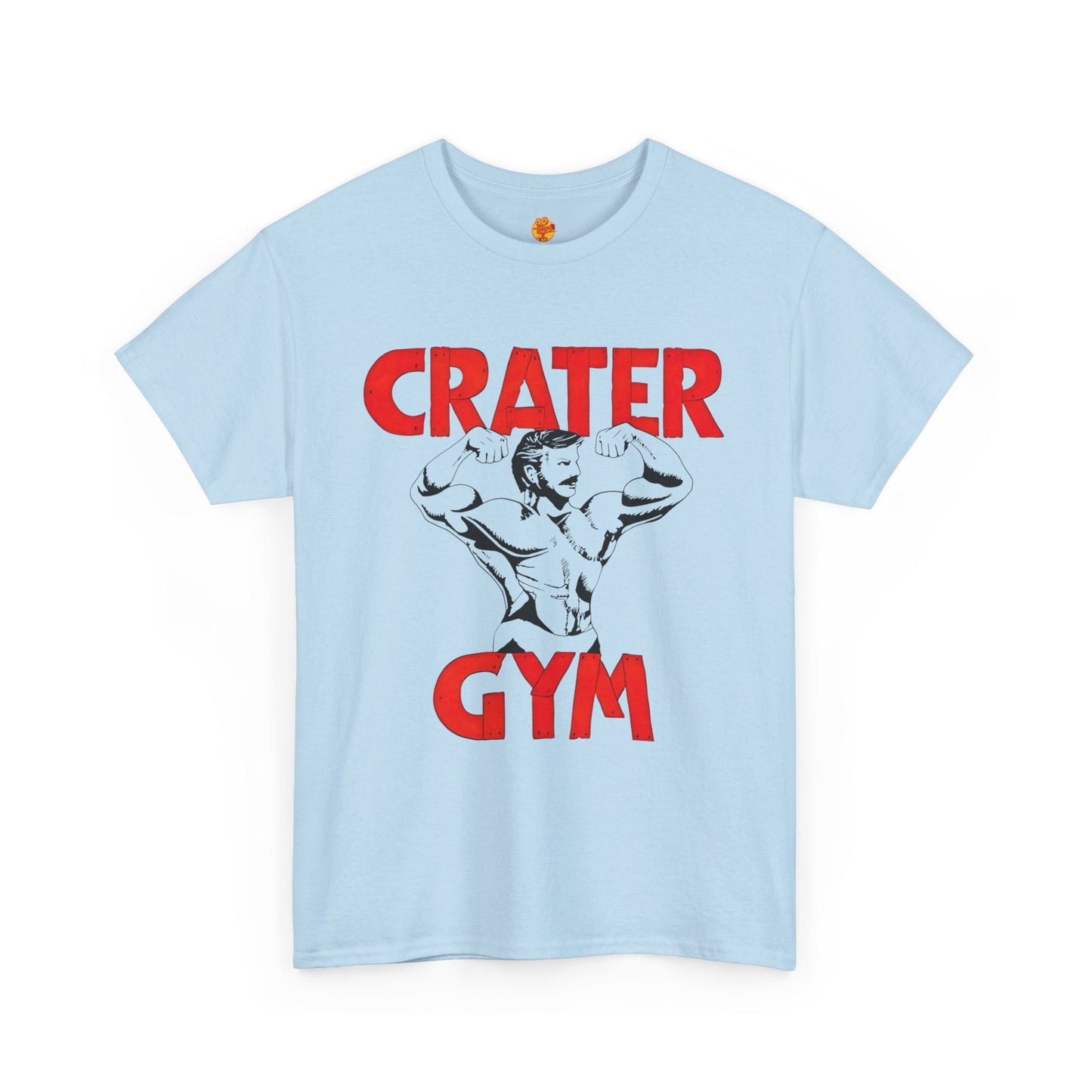 Crater Gym T-Shirt Lou Love Lies Bleeding Red Unisex Heavy Cotton Tee