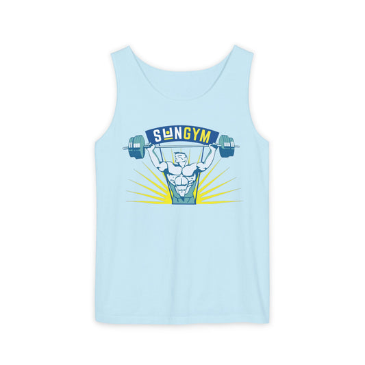 Sun Gym Pain and Gain Mark Wahlberg Daniel Lugo Unisex Garment-Dyed Tank Top