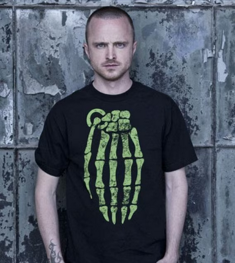 Jesse Pinkman Neon Skeleton Grenade Breaking Bad Unisex Heavy Cotton Tee