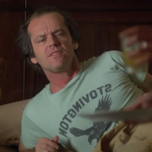 The Shining Stovington Eagles Vermont USA Jack Nicholson Jack Torrance Unisex Heavy Cotton Tee