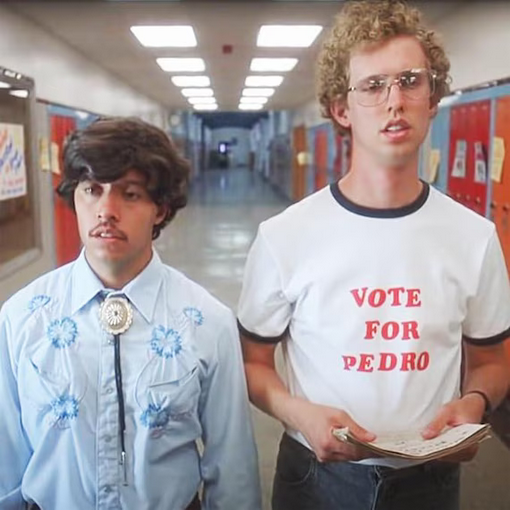 Napoleon Dynamite 2004 Vote For Pedro Jon Heder Unisex Cotton Ringer T-Shirt