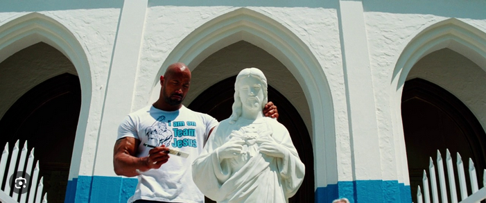 I Am On Team Jesus Dwayne Johnson The Rock Paul Doyle Pain & Gain Unisex Heavy Cotton Tee