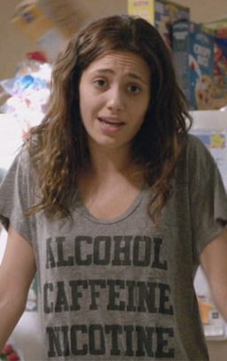 Alcohol Caffeine Nicotine T-Shirt Fiona Gallagher Shameless Unisex Heavy Cotton Tee