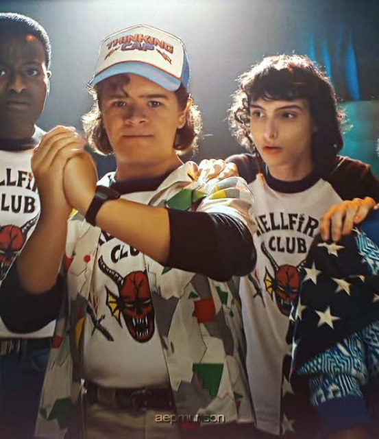 Stranger Things Hellfire Club Unisex Cotton Ringer T-Shirt