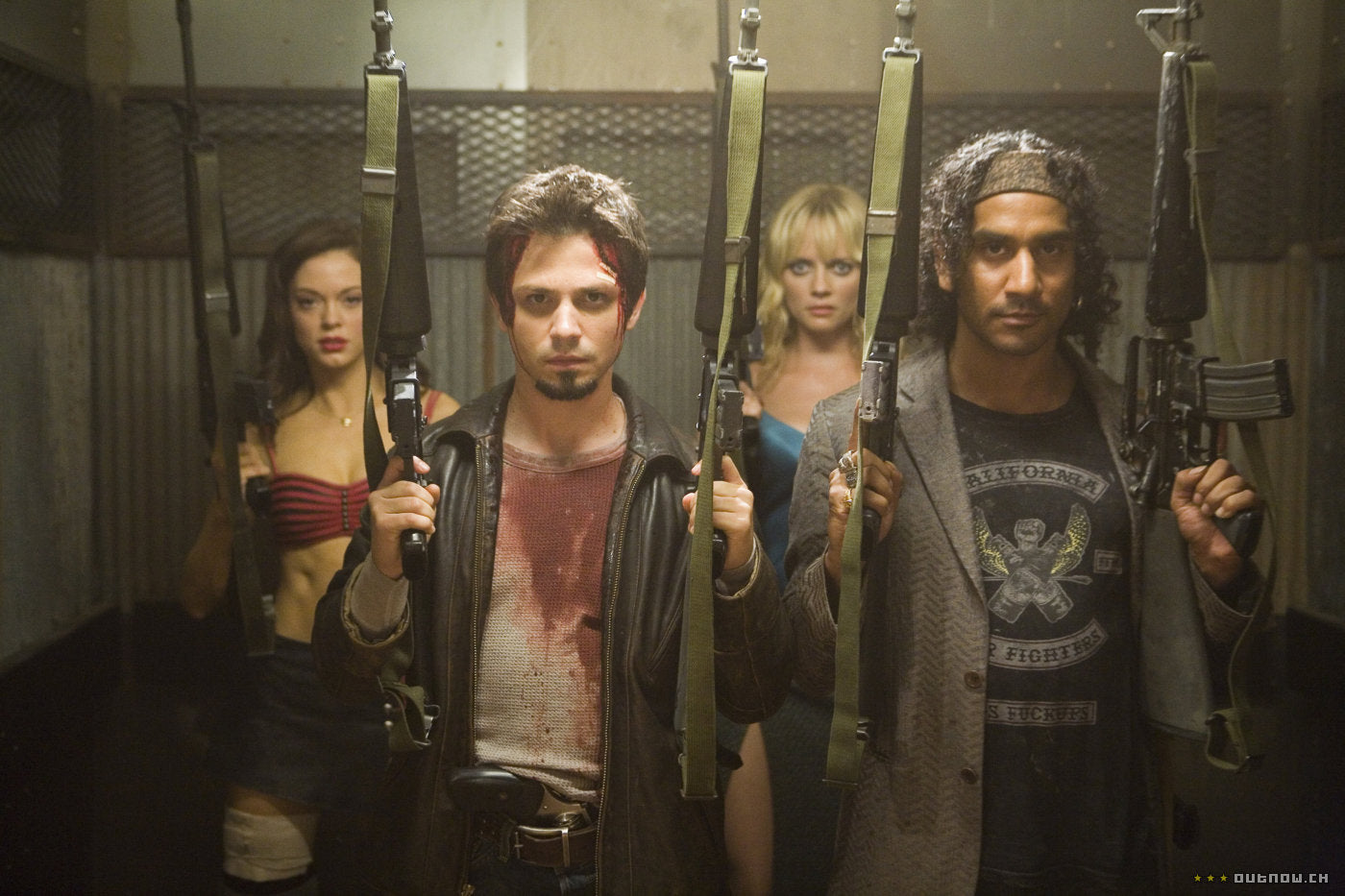Grindhouse: Planet Terror California Beer Fighters Los Fuckups Naveen Andrews Abby Unisex Heavy Cotton Tee